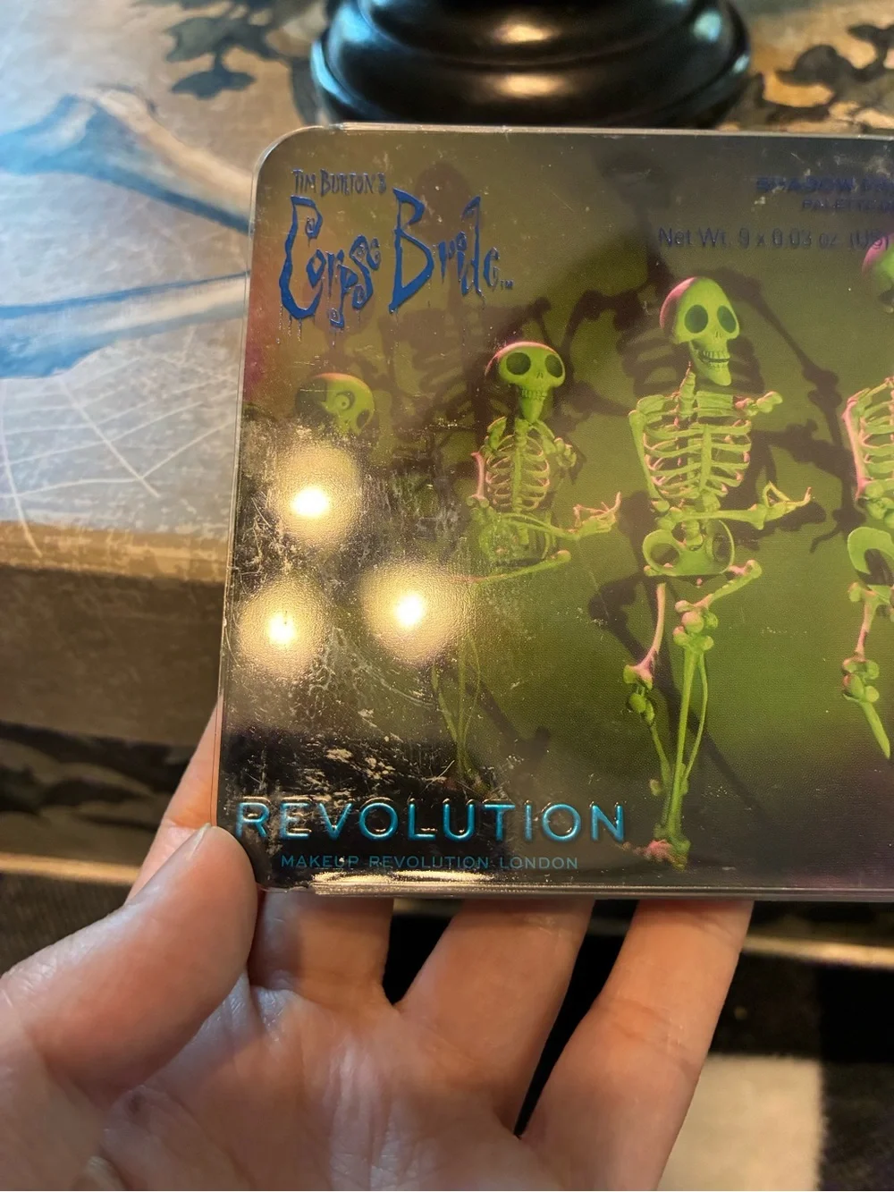 Corpse Bride Skeleton Trio Makeup Palette Tim Burton Collectors Addition NWT